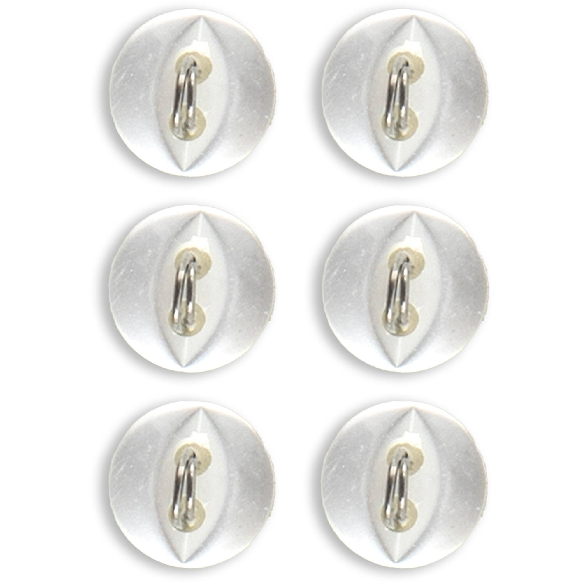 LaMode® 1/4" Clear Fisheye 2-Hole Buttons, 6ct.